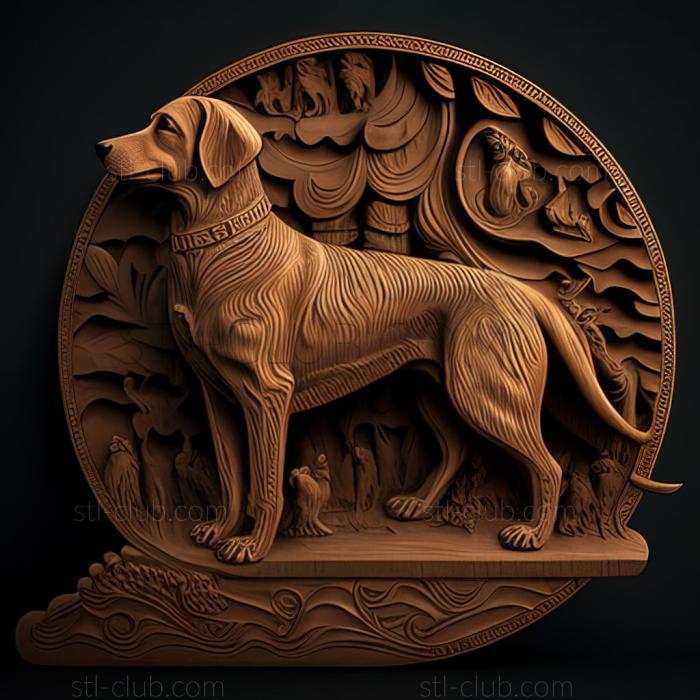 3D model st Rajapalayam dog breed dog (STL)